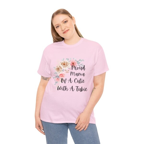 Proud Mama Of A Cutie With a Tubie Unisex Heavy Cotton Tee - Image 12