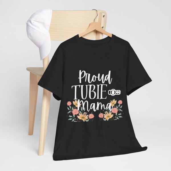 Proud Tubie Mama Unisex Heavy Cotton Tee - Image 35