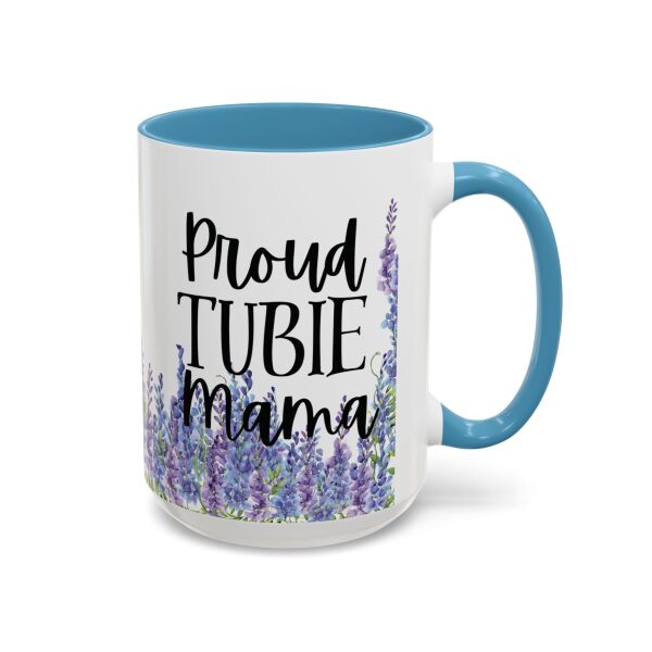 Proud Tubie Mama Accent Coffee Mug (11, 15oz) - Image 50