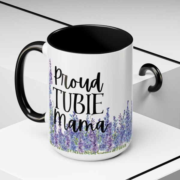 Proud Tubie Mama Accent Coffee Mug (11, 15oz) - Image 30