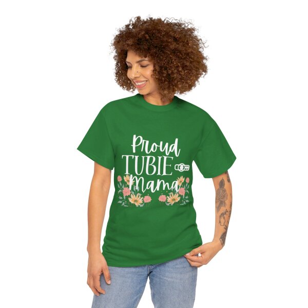 Proud Tubie Mama Unisex Heavy Cotton Tee - Image 92