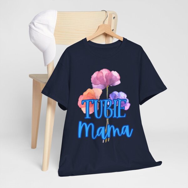 Tubie Mama Floral Unisex Heavy Cotton Tee - Image 8