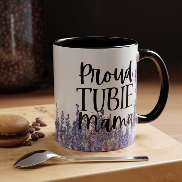 Proud Tubie Mama Accent Coffee Mug (11, 15oz) - Image 11