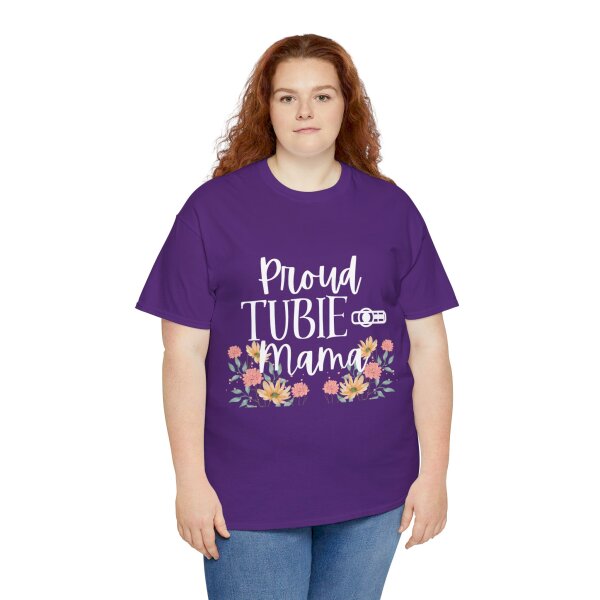 Proud Tubie Mama Unisex Heavy Cotton Tee - Image 15