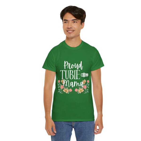 Proud Tubie Mama Unisex Heavy Cotton Tee - Image 102