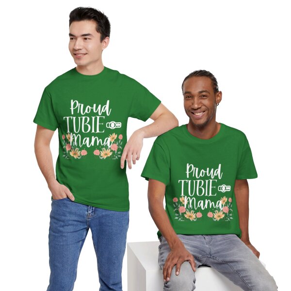 Proud Tubie Mama Unisex Heavy Cotton Tee - Image 107