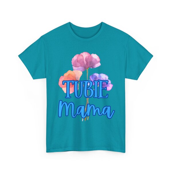 Tubie Mama Floral Unisex Heavy Cotton Tee - Image 138