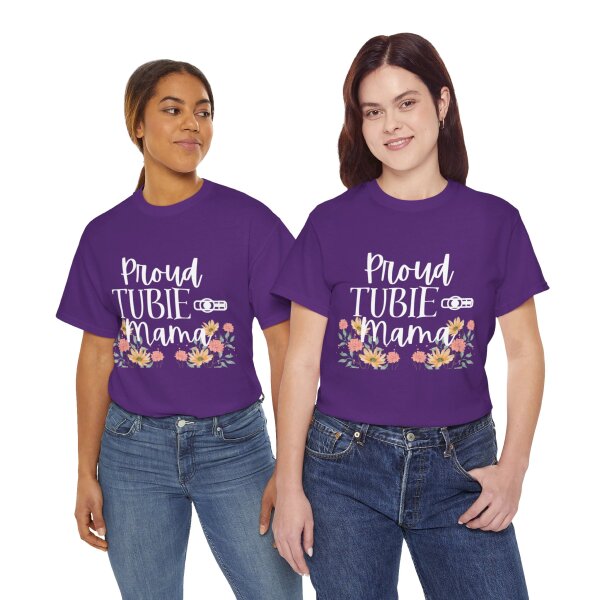 Proud Tubie Mama Unisex Heavy Cotton Tee - Image 25