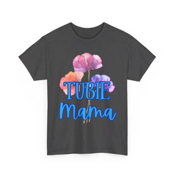 Tubie Mama Floral Unisex Heavy Cotton Tee - Image 111