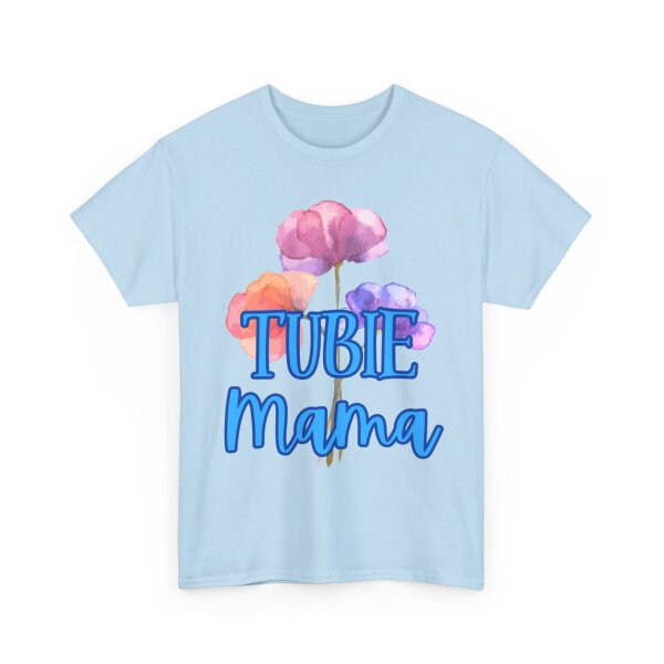 Tubie Mama Floral Unisex Heavy Cotton Tee - Image 165