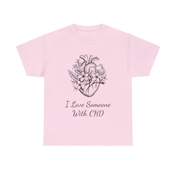 I Love Someone With CHD Unisex Heavy Cotton Tee - Image 190