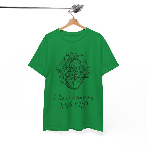 I Love Someone With CHD Unisex Heavy Cotton Tee - Image 115