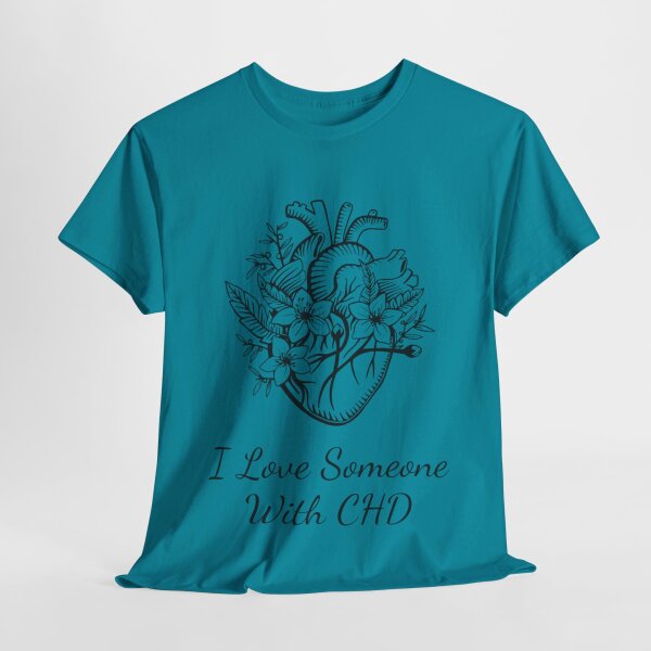 I Love Someone With CHD Unisex Heavy Cotton Tee - Image 141