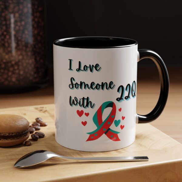 I Love Someone With 22q Accent Coffee Mug (11, 15oz) - Image 11