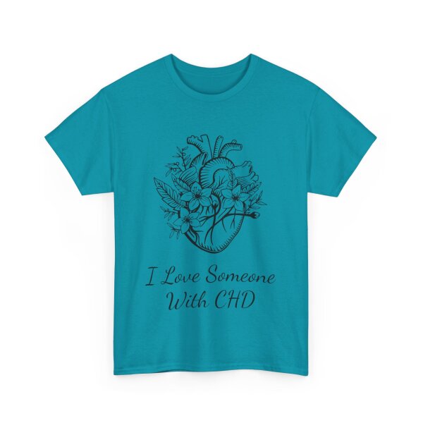 I Love Someone With CHD Unisex Heavy Cotton Tee - Image 138