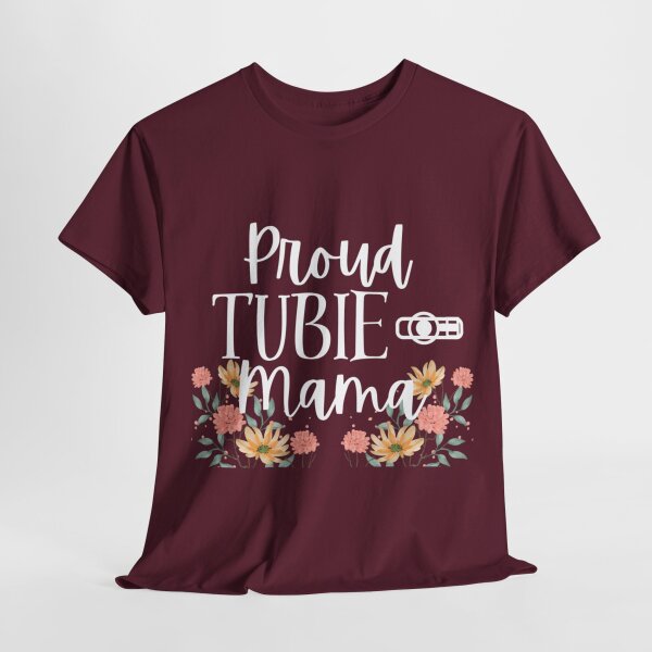 Proud Tubie Mama Unisex Heavy Cotton Tee - Image 60