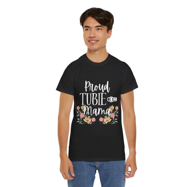 Proud Tubie Mama Unisex Heavy Cotton Tee - Image 48