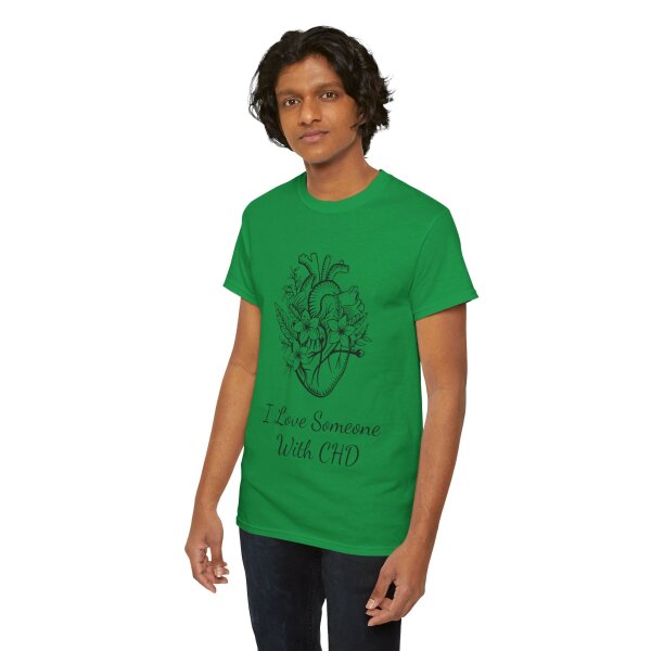 I Love Someone With CHD Unisex Heavy Cotton Tee - Image 127