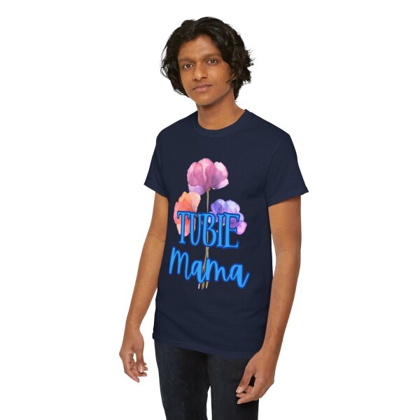 Tubie Mama Floral Unisex Heavy Cotton Tee - Image 19