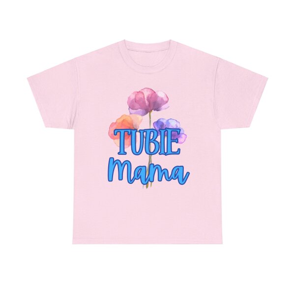 Tubie Mama Floral Unisex Heavy Cotton Tee - Image 217