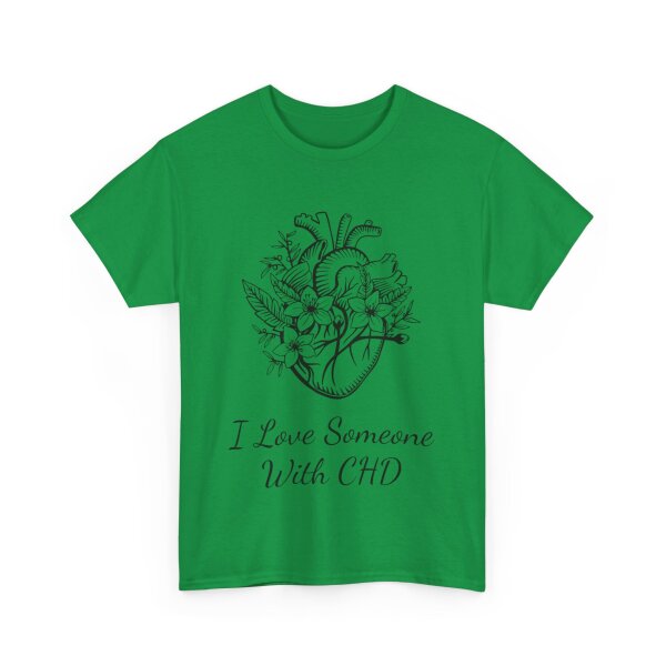 I Love Someone With CHD Unisex Heavy Cotton Tee - Image 111