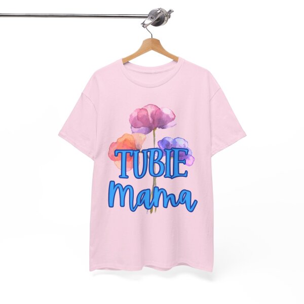 Tubie Mama Floral Unisex Heavy Cotton Tee - Image 223