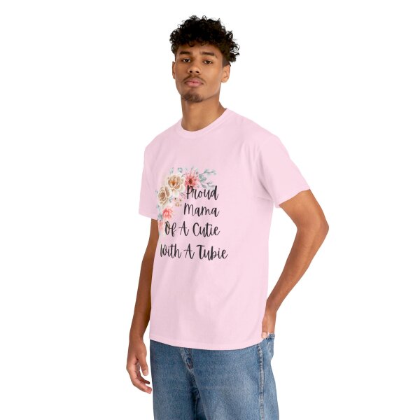 Proud Mama Of A Cutie With a Tubie Unisex Heavy Cotton Tee - Image 14