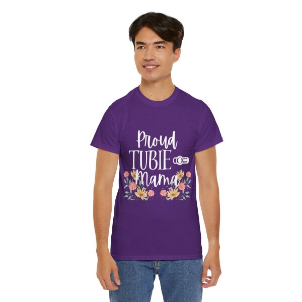 Proud Tubie Mama Unisex Heavy Cotton Tee - Image 21