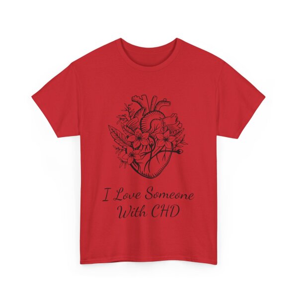 I Love Someone With CHD Unisex Heavy Cotton Tee - Image 219