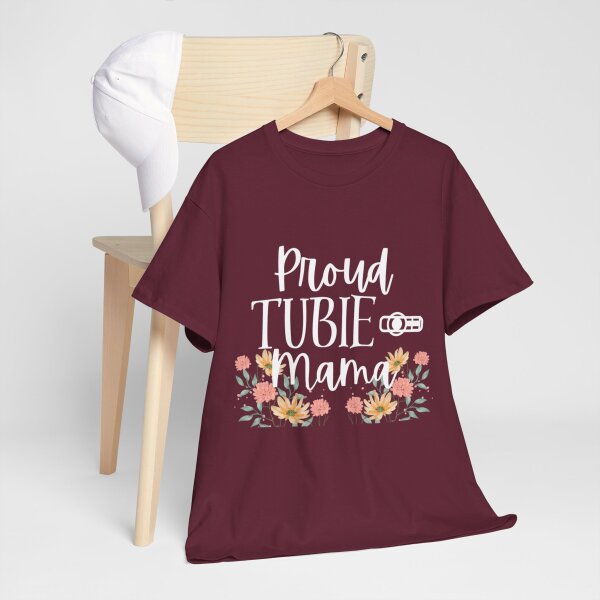 Proud Tubie Mama Unisex Heavy Cotton Tee - Image 62