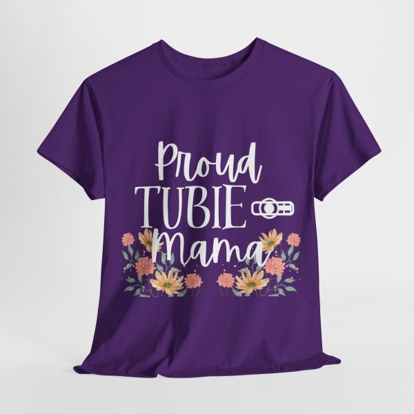 Proud Tubie Mama Unisex Heavy Cotton Tee - Image 6