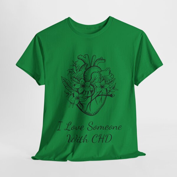 I Love Someone With CHD Unisex Heavy Cotton Tee - Image 114