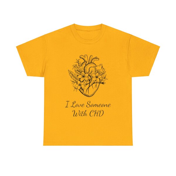 I Love Someone With CHD Unisex Heavy Cotton Tee - Image 82