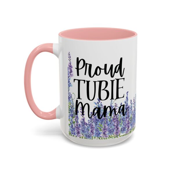 Proud Tubie Mama Accent Coffee Mug (11, 15oz) - Image 39