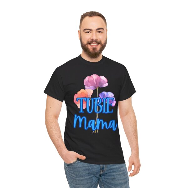 Tubie Mama Floral Unisex Heavy Cotton Tee - Image 67