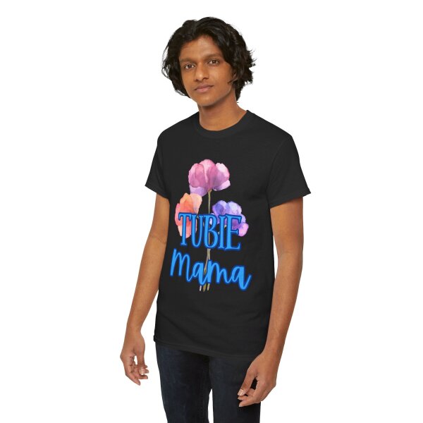 Tubie Mama Floral Unisex Heavy Cotton Tee - Image 73