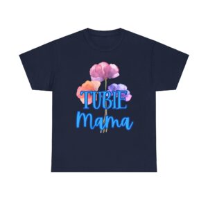 Tubie Mama Floral Unisex Heavy Cotton Tee