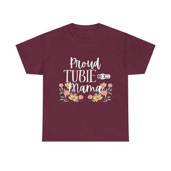 Proud Tubie Mama Unisex Heavy Cotton Tee - Image 55