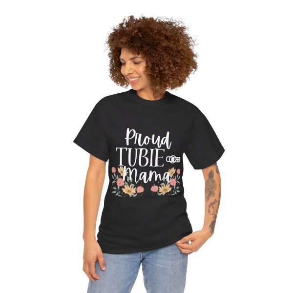 Proud Tubie Mama Unisex Heavy Cotton Tee - Image 38