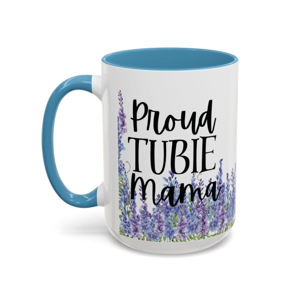 Proud Tubie Mama Accent Coffee Mug (11, 15oz) - Image 51