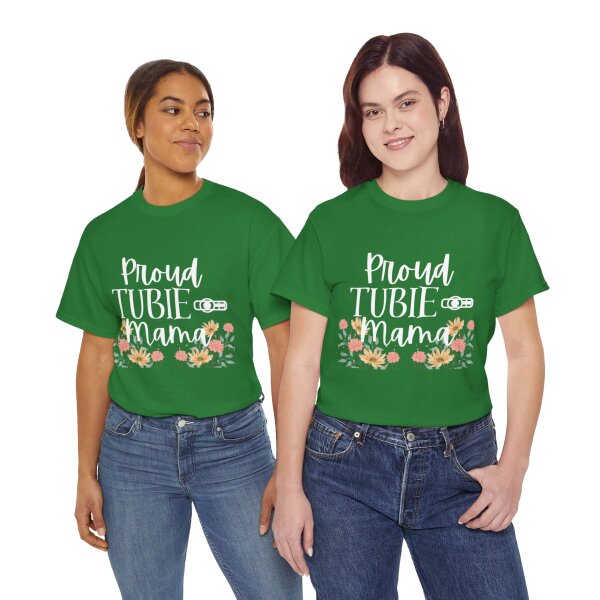 Proud Tubie Mama Unisex Heavy Cotton Tee - Image 106