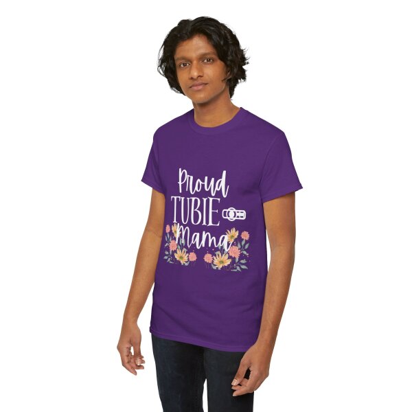 Proud Tubie Mama Unisex Heavy Cotton Tee - Image 19