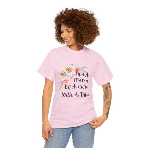 Proud Mama Of A Cutie With a Tubie Unisex Heavy Cotton Tee - Image 11