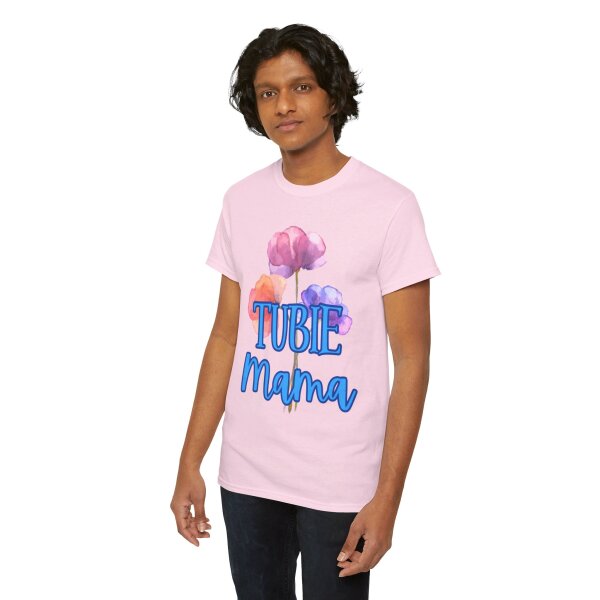 Tubie Mama Floral Unisex Heavy Cotton Tee - Image 235