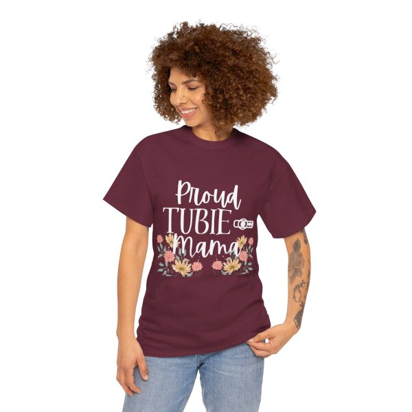 Proud Tubie Mama Unisex Heavy Cotton Tee - Image 65