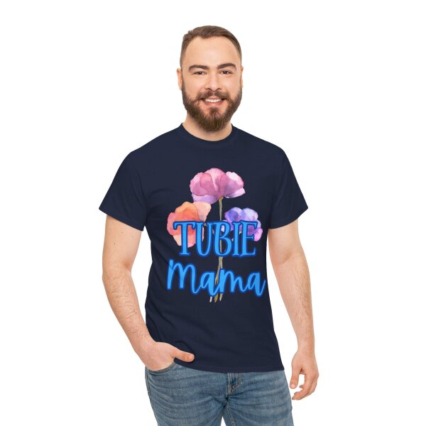 Tubie Mama Floral Unisex Heavy Cotton Tee - Image 13