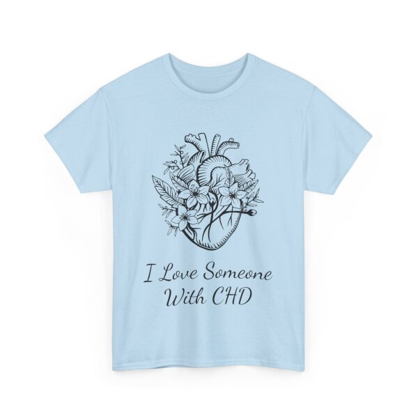 I Love Someone With CHD Unisex Heavy Cotton Tee - Image 165