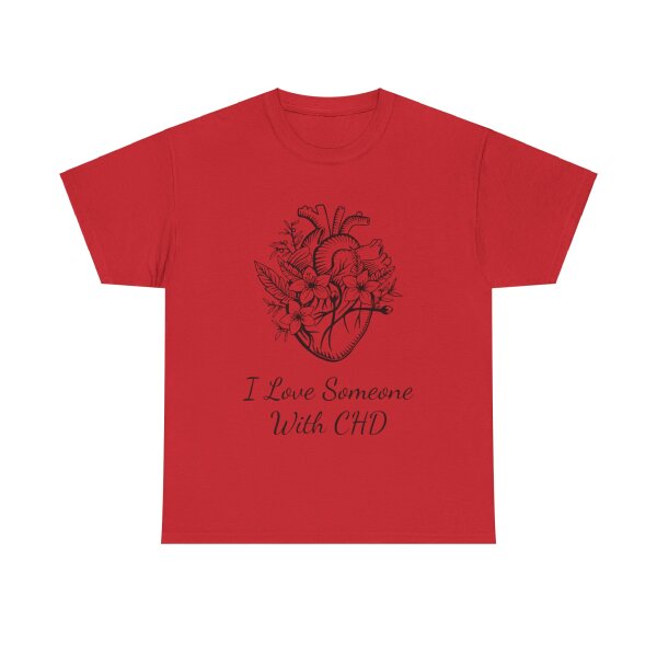 I Love Someone With CHD Unisex Heavy Cotton Tee - Image 217